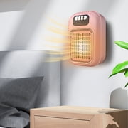 TopLLC Mini Heater Small Household Heater Electric Heater Portable Wall Mounted Hot Fan Silent Office Mini heater