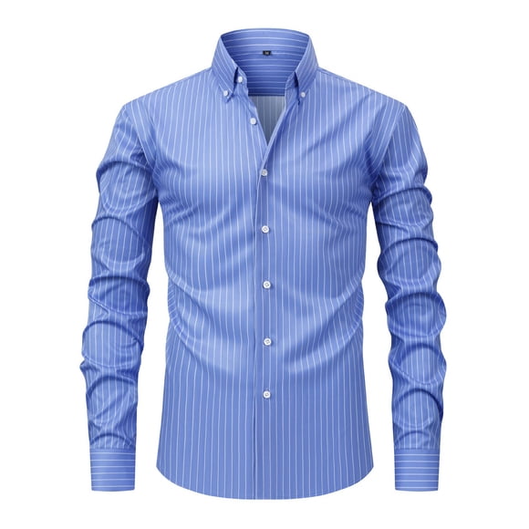Formal Dress Shirt For Men | Slim Fit Long Sleeve Wedding Shirt With Stretch Comfort Button Down Wear Blouse Button down Shirt Male Rompers Men Formal Shirt Mens Casual T Shirt Printed Short Mens