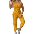thumbnail image 1 of Salopettes Décontractées pour Femmes Sans Manches une-Pièce Bretelles Leggings Combinaisons, 1 of 1