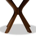 thumbnail image 4 of Bowery Hill Rubberwood Walnut Brown Dining Table Round Assembly Required 35.4" Unassembled, 4 of 7
