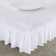 thumbnail image 1 of EIGTHTAIL Ruffled Grey King Size Bed Skirt  Dust Ruffle for King Bed with 15” Drop  Soft and Solid Microfiber  Classic Style  California King  Silver Gray Bedskirts, 1 of 6