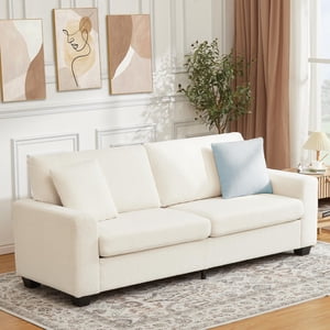 Kojooin 83" Modern 3 Seater Sofa, Deep Seat Plush Couch with Wide Armrests & Washable Cover for Living Room