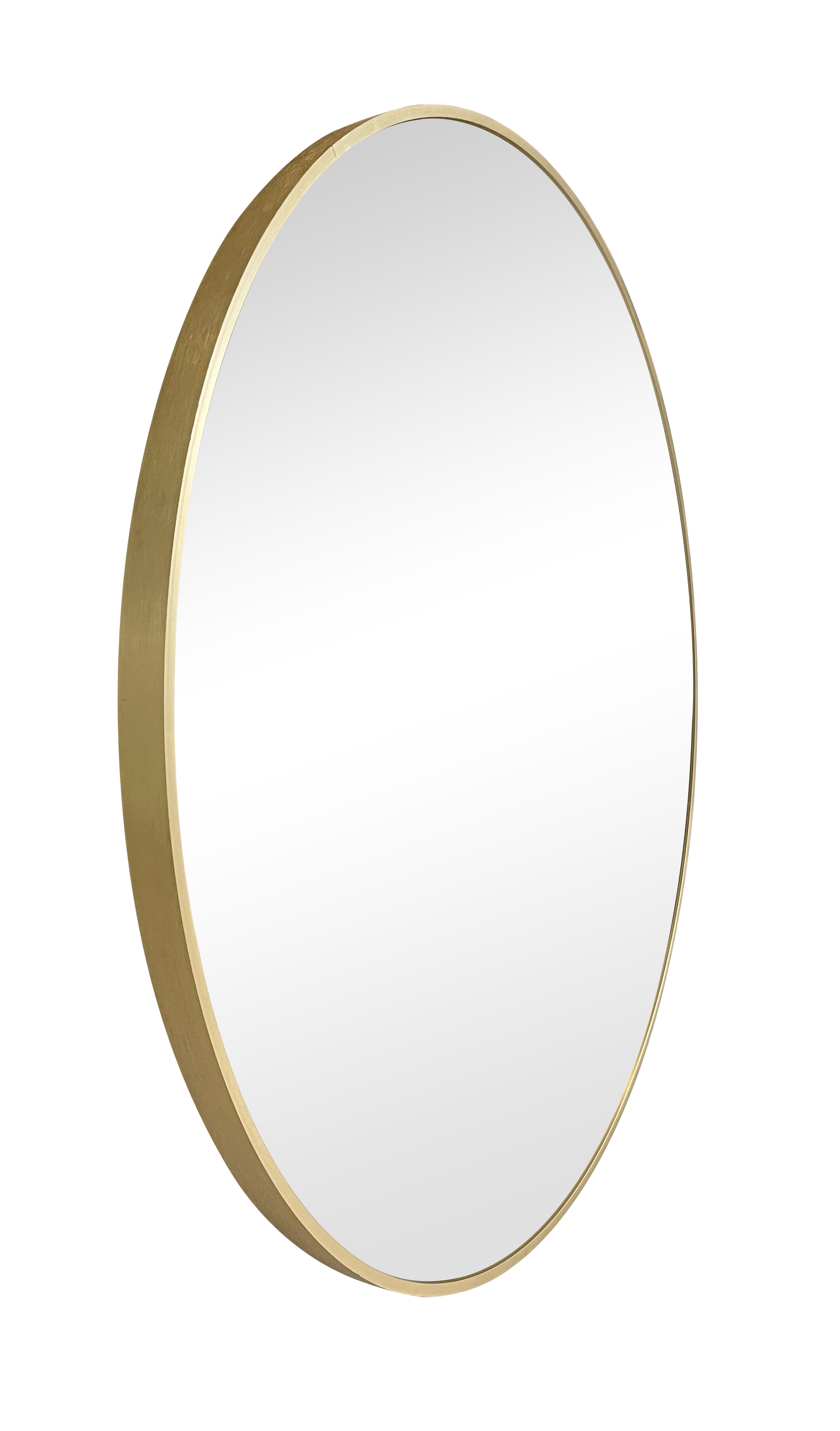 Better Homes & Gardens Miroir Mural Rond Doré de 28 pouces avec Cadre