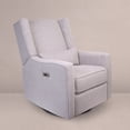 thumbnail image 1 of Contour Pedic Upholstered Glider, Power Recliner with USB Charging Port, 270° Swivel, Easy Assembly + Matching Lumbar Pillow, 1 of 8