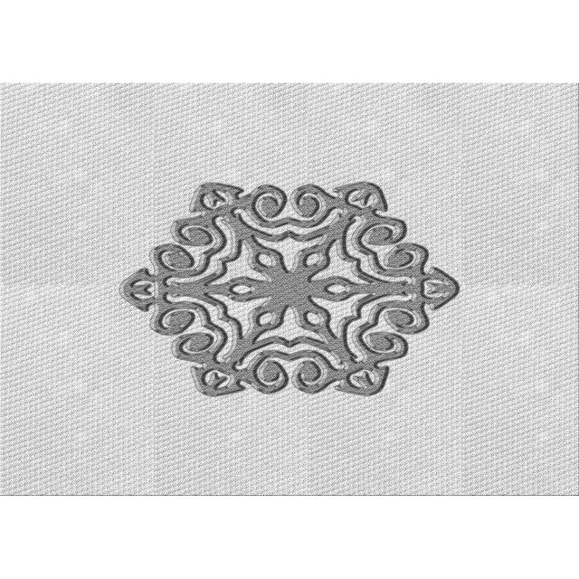 Ahgly Tapis Rectangulaire Lavable en Machine Intérieur Transitionnel Gris Platine, 2 Pieds x 5 Pieds