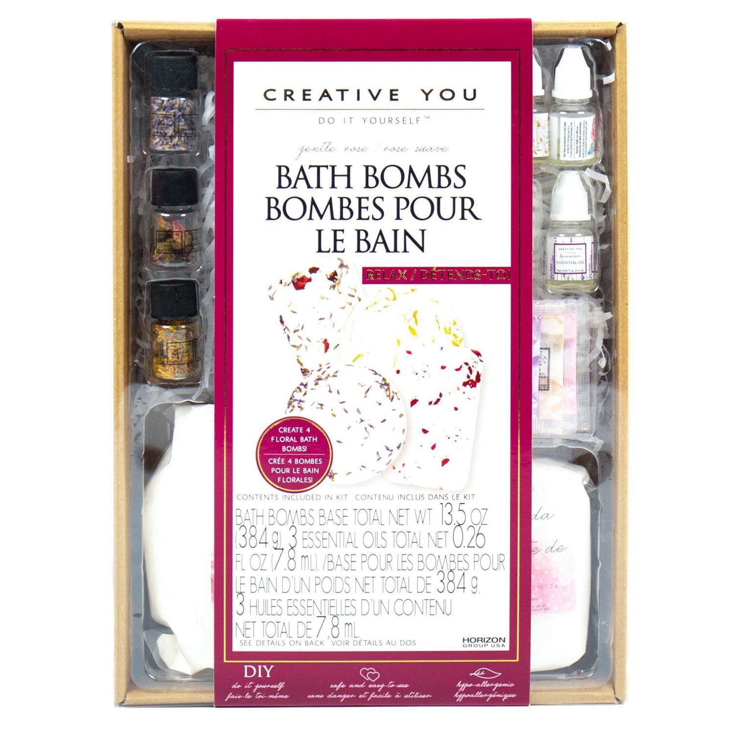 Creative You D.I.Y. Bombes pour le Bain Rose Suave
