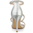 thumbnail image 3 of BLISSFUL STEP Sandales à Talons Hauts Stilettos pour Femmes avec Bride à la Cheville Ornée de Strass, 3 of 7
