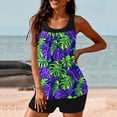 thumbnail image 4 of Weiqiqre Tummy Control Swimsuits for Women Two Piece Bathing Suits Blouson Tank Top with Boyshorts Tummy Control Modest Swimsuits, 4 of 6