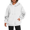 thumbnail image 1 of Chandail à Capuchon Imprimé Réversible pour Femmes avec Poches, Manches Longues, Chandail Décontracté, Chandail à Capuchon 100 pour Cent Polyester, Chandail à Capuchon pour Femmes, Vêtements d'Automne, Ados, Petit, Chandail pour Femmes, Chandails à Capuchon pour Femmes avec Fermeture Éclair, 1 of 3