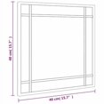 thumbnail image 1 of vidaXL Wall Mirror Black 40x40 cm Square Iron, 1 of 5