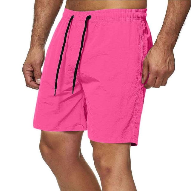 Elvqul Mens Summer Shorts Stretch Drawstring Board Shorts Resort Elastic Waist Quick Dry Swim Trunks for Men Swimming