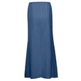 thumbnail image 4 of GPOECD Linen Maxi Skirts For Women Summer Comfortable Drawstring Waist A Line Boho Long Flowy Skirt, 4 of 7