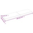 thumbnail image 2 of vidaXL Bathroom Countertop Light Brown 120x30x(2-4)cm Treated Solid Wood, 2 of 7