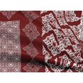 thumbnail image 5 of oneOone Rayon Red Fabric Block Craft Projects Decor Fabric Printed By The Yard 56 Inch Wide, 5 of 5