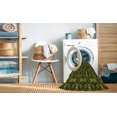 thumbnail image 2 of Ahgly Tapis d'Intérieur Lavable en Machine Carré Transitionnel Gris Minuit, 5 Pieds Carré, 2 of 7
