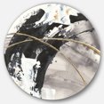 thumbnail image 1 of Designart 'Glam Painted Arcs I' Glam Metal Circle Wall Art, 1 of 3