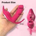 thumbnail image 4 of Jouets de Sexe sous Vide Bluetooths Gode Vibromasseur Femme pour Femmes Application Sans Fil Télécommande Vibrant (Rouge), 4 of 5