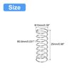 thumbnail image 2 of Unique Bargains Compression Spring, 5 Pack 304 Stainless Steel, 10mm OD, 0.8mm Wire, 25mm Length, 2 of 6