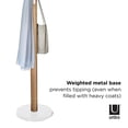thumbnail image 2 of Umbra Flapper Coat Rack,White/Natural, 2 of 6