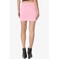 thumbnail image 3 of Jupe Tube Double Couche Taille Haute en Coton Extensible Basique pour Femmes, 3 of 7