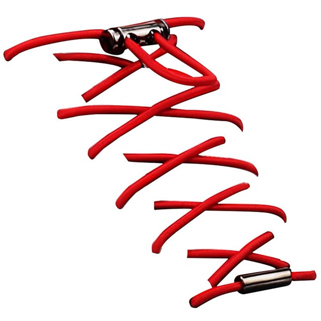 Upgrade Version No Tie Elastic Shoelaces, Adjustable Laces Lock - One Size Fits All Adult and Kids Shoes(Red)