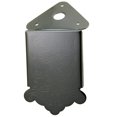 thumbnail image 2 of MERIGLARE Black Mandolin Tailpiece Bridge Tail Flower Pattern Metal 47x48.5mm Luthiers, 2 of 5