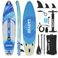 thumbnail image 1 of 10.6Ft Inflatable Stand Up Paddle Board 32 In Wide 450 lb Capacity SUP with EVA Deck 3 Fins Paddle Pump Backpack Kit, 1 of 7