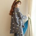 thumbnail image 3 of Ensemble de Pyjama pour Femmes à Manches Longues Imprimé Dessin Animé, Trois Pièces, Imprimé Chat, Col Rond, Pyjama + Pantalon de Sommeil, Pyjama Chat, Pantalon de Pyjama, Pantalon de Sommeil, Vêtements de Maison, Vêtements pour Femmes, Ensembles de Pyjama, 3 of 4