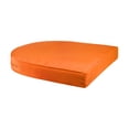 thumbnail image 3 of Jeco 3 Piece Wicker Conversation Set in Espresso with Orange Cushions, 3 of 10