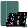 thumbnail image 1 of PANDACO Forest Green Leather Folio Case with Smart Cover for iPad Pro 11-inch (2024), 1 of 4