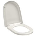thumbnail image 1 of vidaXL Siège de Toilette à Fermeture Douce avec Design à Dégagement Rapide Blanc Carré, 1 of 5