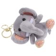 thumbnail image 4 of Miangastore Plush Elephant Doll Key Holder Pendents Doll Keyring Hanging Ornament For Bag Car Key (Grey), 4 of 8