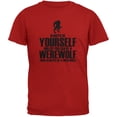 thumbnail image 1 of Halloween Always Be Yourself Werewolf Red Youth T-Shirt, 1 of 1