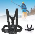 thumbnail image 1 of Chest Mount Harness Chesty Strap Adjustable Elastic Chest Strap Belt Harness Body Mount For Action Camera Accessories Black, 1 of 8