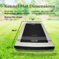 thumbnail image 2 of Dakota 283 G3 Washable Portable Padded Kennel Mat Dog Crate Bed, Medium, 2 of 12