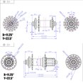 thumbnail image 3 of Moyeu de Roulement Format Compact Sans Bavures Réduire la Friction Fournitures de Cyclisme Installation Pratique Moyeux Métalliques Alliage d'Aluminium Arbre de Roue Bleu/déblayage Rapide, 3 of 9