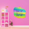 thumbnail image 3 of Try It One More Time When World Says Giveup Inspiring Quote Design Wall Art Sticker Designs Vinyl Stickers For Home House Walls Rooms Windows Bedroom Decoration Size (26x26 inch), 3 of 3