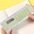 thumbnail image 1 of Fridja Home Decor Clearance 6 Inch Calculator Ruler with Basic Math Operations Measuring Tools Standard Ruler for School office Home Use, 1 of 6