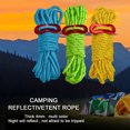 thumbnail image 3 of Yhmxh Camping Essentials Travel Essentials Camping Gear Outdoor Camping Tent Rope 4mm Thick Reflective Rope Draw Rope 2 Meters Wind Rope Tent Rope, 3 of 8