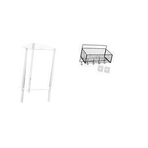 Luzkey Minimalist Clear Acrylic NightStand Modern Side Table for Bedroom Living Room Home Office Bedside Cabinet End Table Furniture