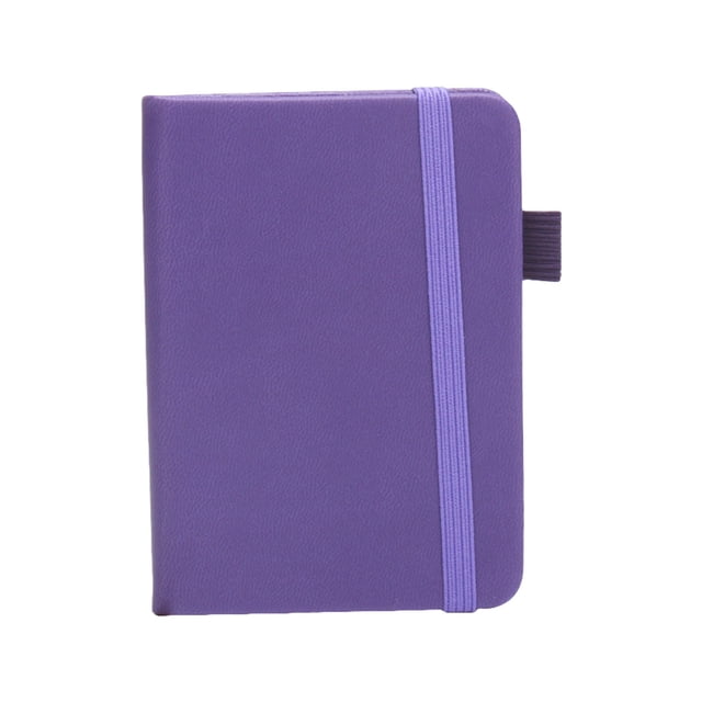 Ecohintz Pocket Hardcover Notepad - College Ruled Mini Journal with Pen Loop for Handbag Essentials, Meeting Notes & Daily Gratitude Logging (Cute Color Collection), 04#