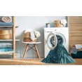 thumbnail image 2 of Ahgly Company Tapis d'Intérieur Lavable en Machine Carré Bleu Mer Profonde, 6 Pieds Carré, 2 of 7