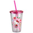 thumbnail image 1 of Hello Kitty Christmas 16 Oz Cup With Straw, 1 of 6