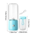 thumbnail image 3 of Weloille Portable Dual Cup Juicer 1 Set, Includes Juicer Cup Type-C Charging Cable, Compact Wireless Juice Extractor, USB Rechargeable Fruit Juicer for Home Kitchen Travel Outdoor Daily Use, 3 of 6
