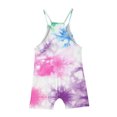 thumbnail image 3 of LSLJS Girls Summer Sleeveless Casual Romper Spaghetti Strap Shorts Jumpsuit With Pockets, Girls' Jumpsuits & Rompers Summer Clothes, 3 of 5