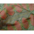 thumbnail image 4 of oneOone Silk Tabby Fabric Peacock Block Print Fabric BTY 42 Inch Wide, 4 of 4