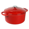 thumbnail image 4 of Lodge Enameled Cast Iron 5.5 Quart Dutch Oven, in Red, 4 of 6