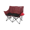 thumbnail image 1 of Ozark Trail Camping Love Seat Chair, Red Black Checkers, Adult Use, Polyester, 15lbs, 1 of 8