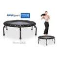 thumbnail image 3 of JumpSport 250 Fitness Rebounder Mini Trampoline & Handle Bar Accessory, Black, 3 of 8