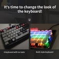 thumbnail image 3 of Key Cap Fancy LED Gaming Mechanical Keyboard Steampunk Typewriter  Key Cap 104 Keys Backlit Classy Player Stylized, 3 of 9
